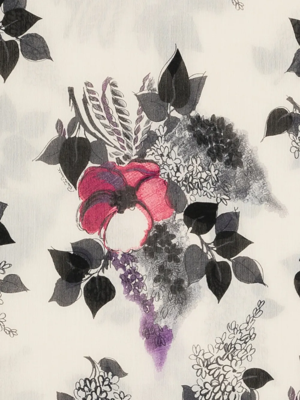  Roberto Cavalli Floral-print Fringed Scarf - Neutrals 