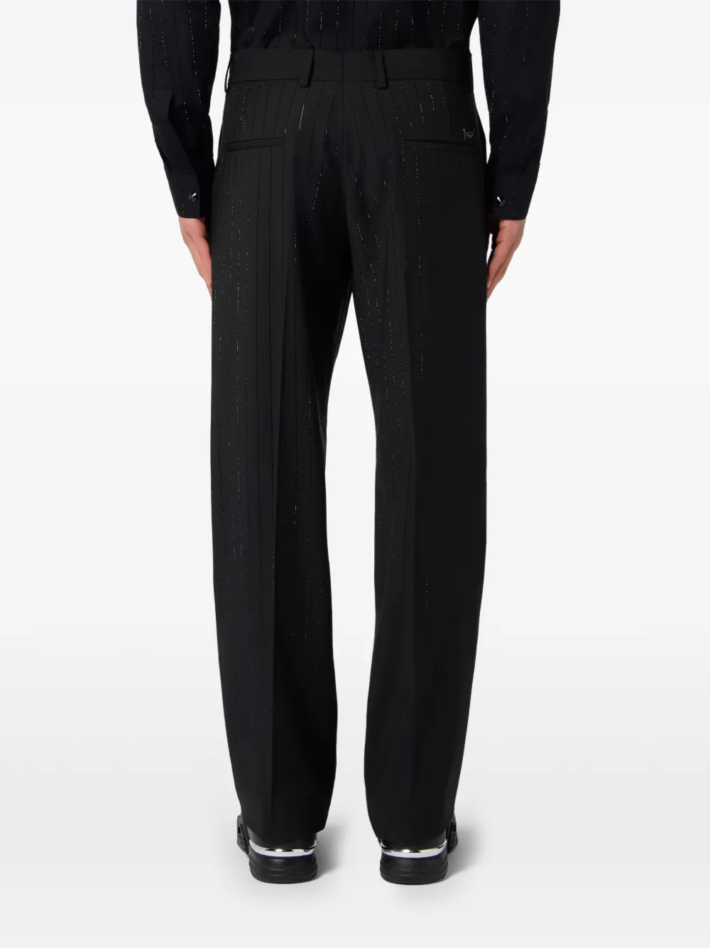 Philipp Plein Ruimvallende broek Zwart