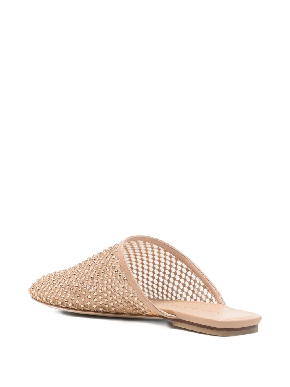 Stuart Weitzman Bareitall studded mules Beige