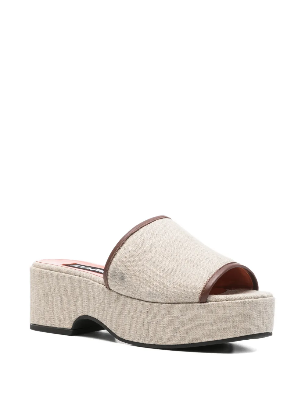 Carel Paris Adri sandalen met plateauzool Beige