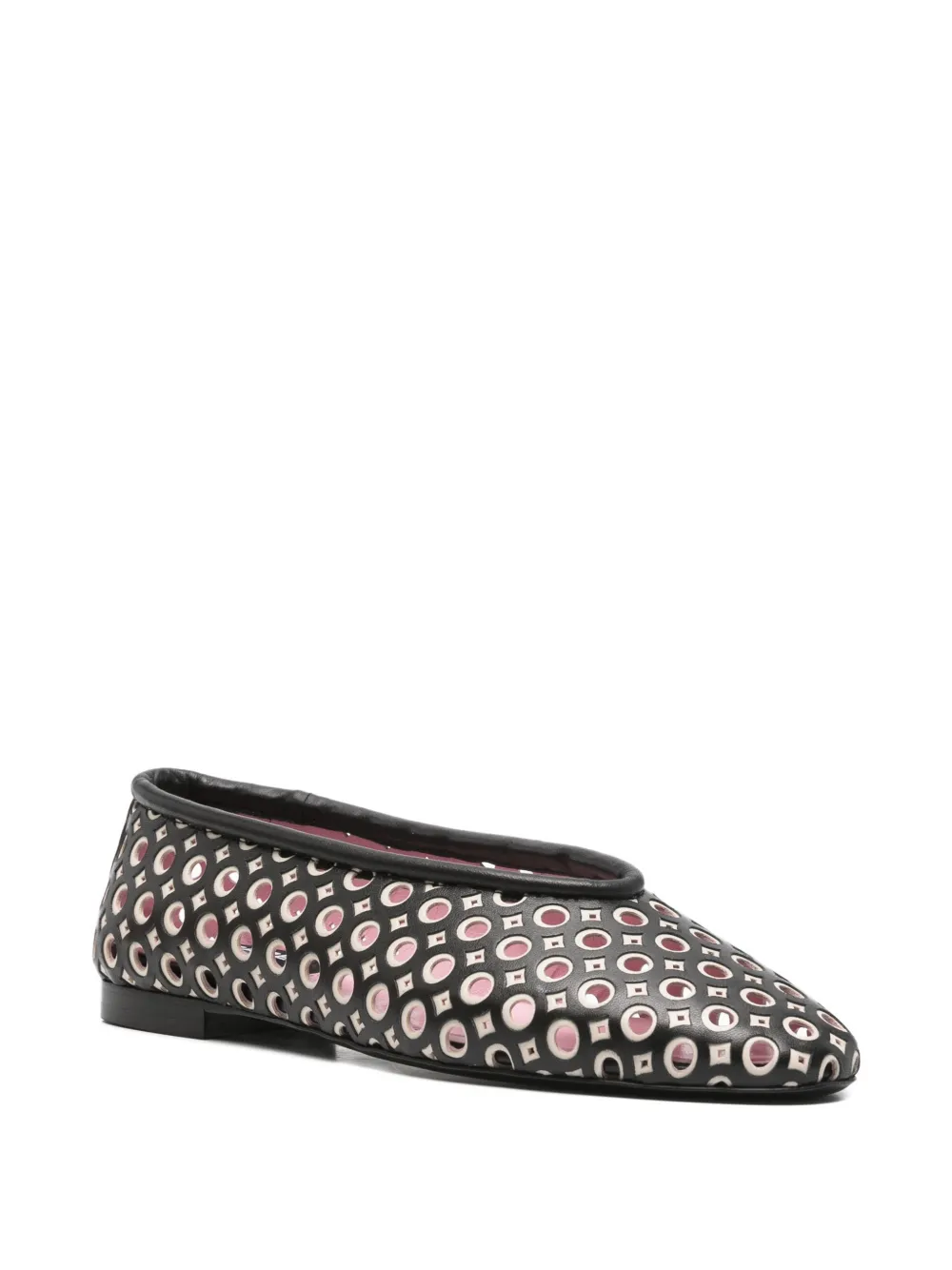 Carel Paris Soleil ballerina's met uitgesneden details Zwart