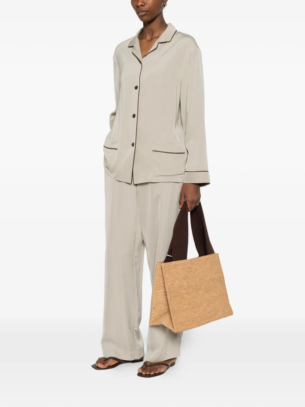  The Row Elasticated Trousers - Neutrals 