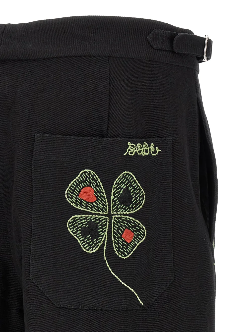 BODE Broek met knoopsluiting Zwart