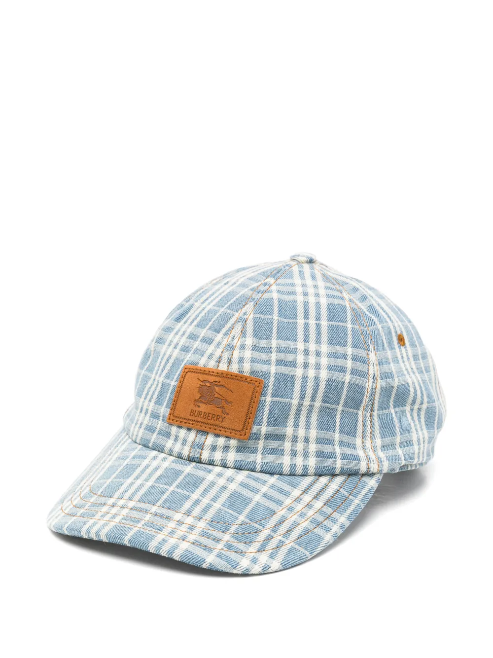 Burberry Check jacquard baseball cap - Blu