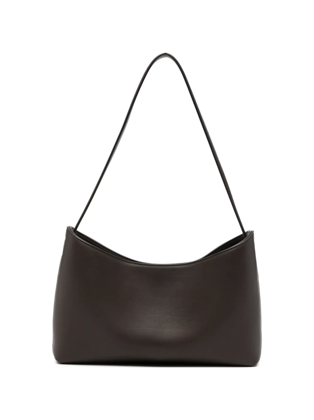The Row Alma leather shoulder bag - Brown