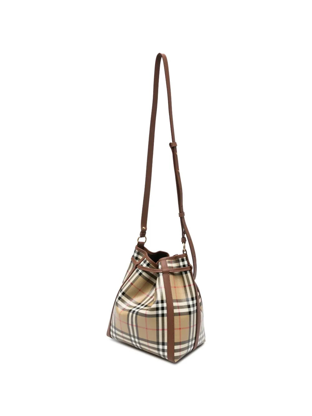 Burberry Kleine Check bucket-tas Beige