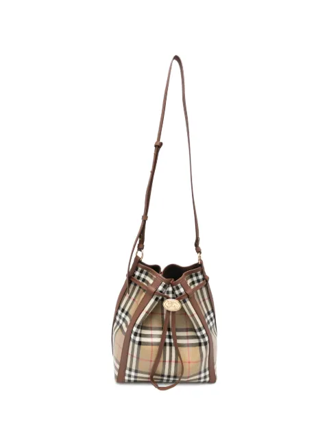 Burberry small Check bucket bag