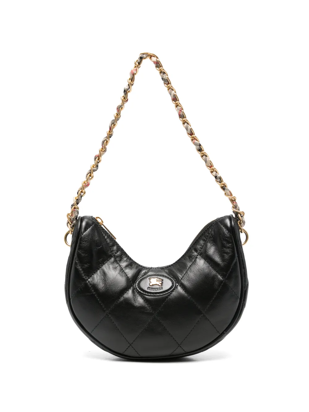 Burberry Horshoe quilted leather crossbody bag - Nero