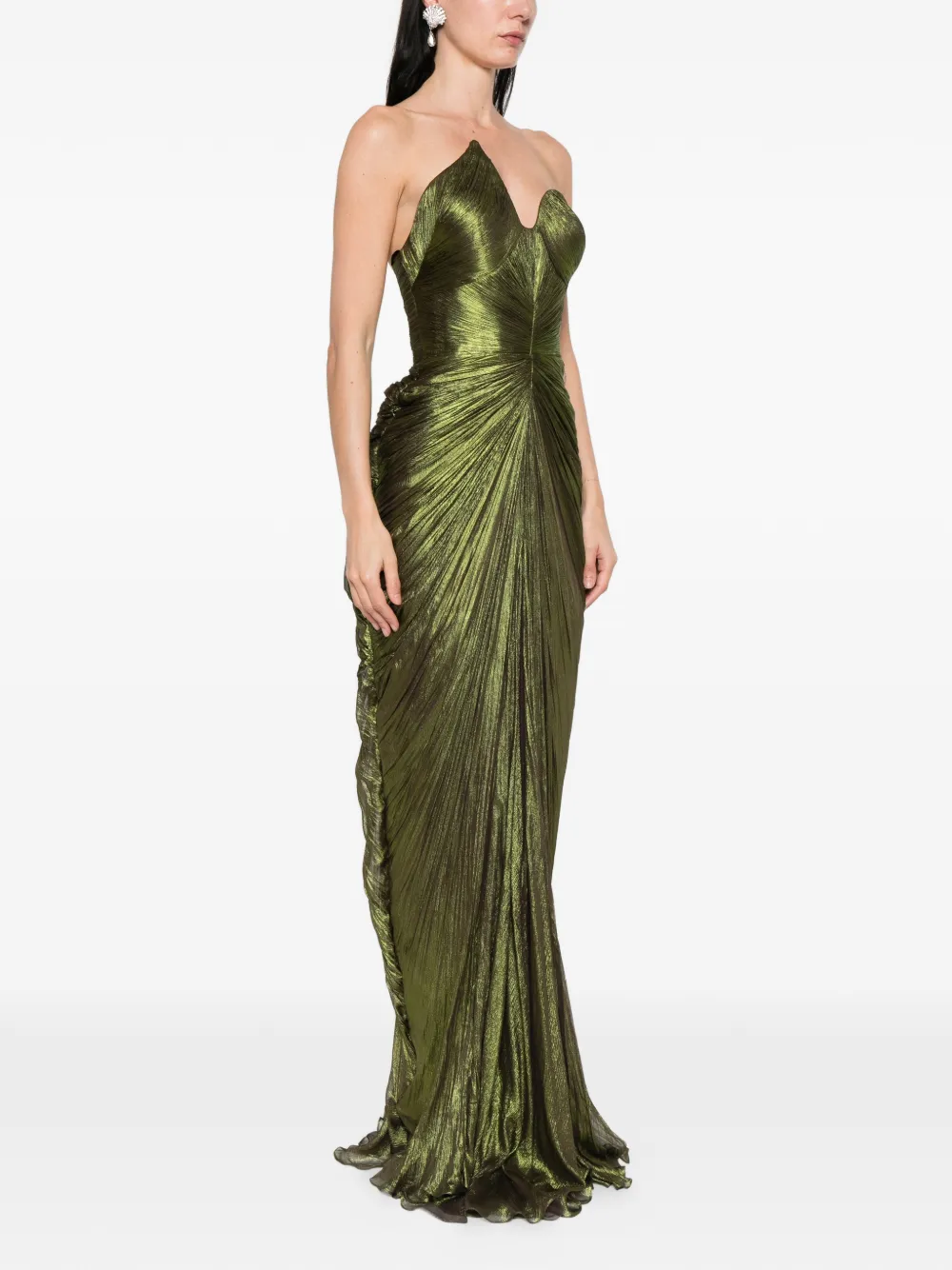 Iris Serban Leave maxi-jurk Groen