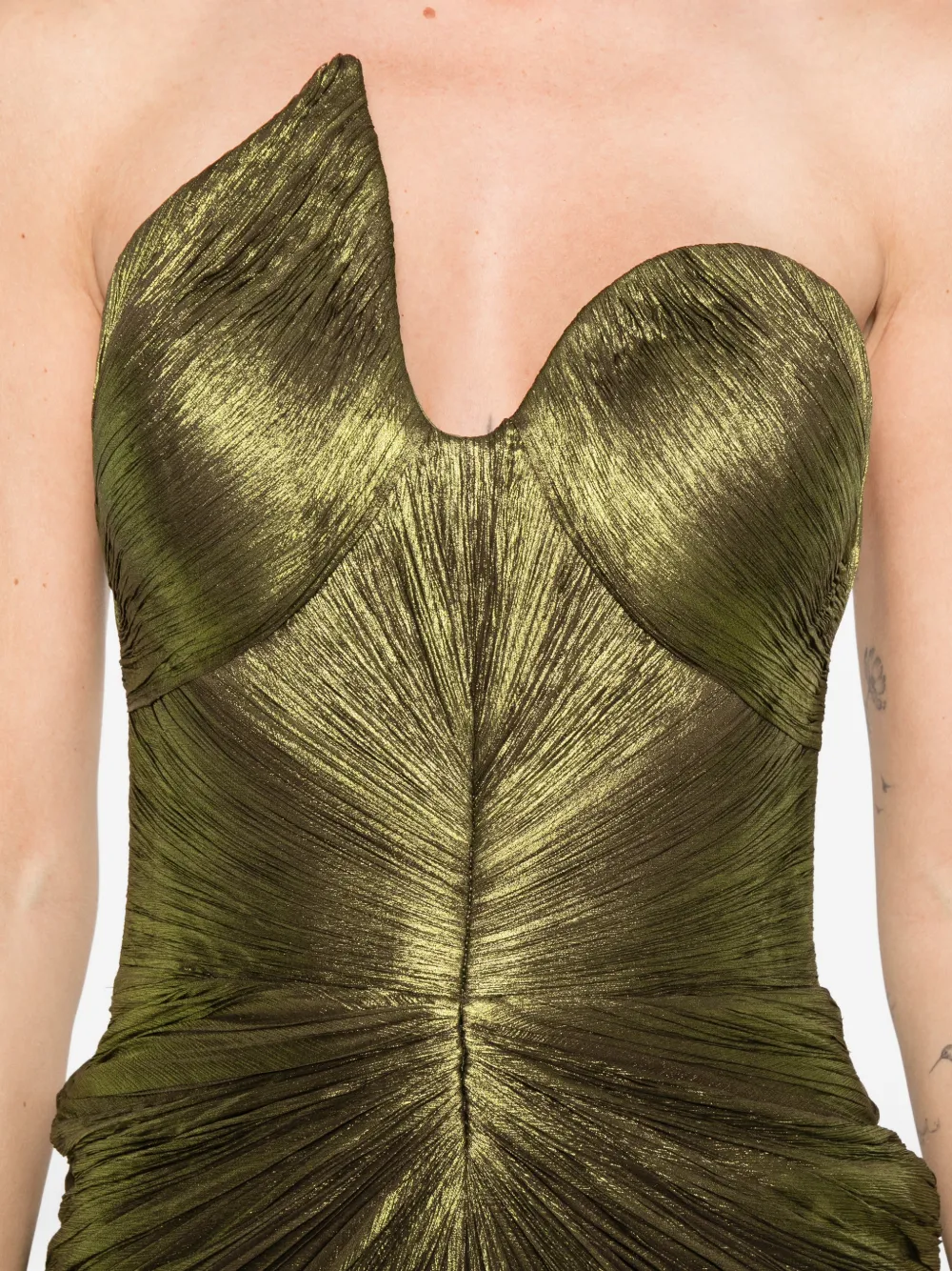 Iris Serban Leave maxi-jurk Groen
