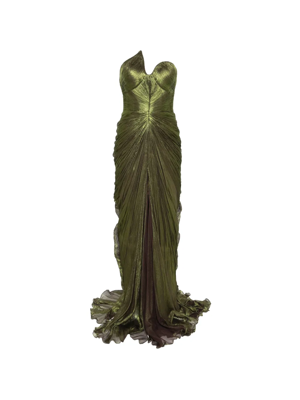 Iris Serban Leave maxi dress - Verde