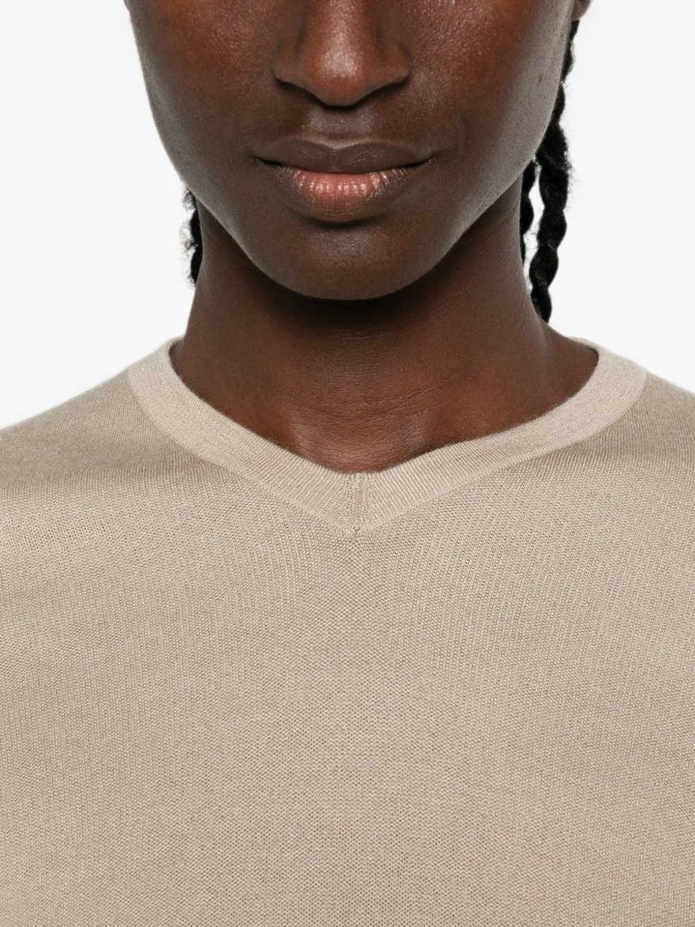 The Row Ondre V-neck Jumper in Neutrals, view 5