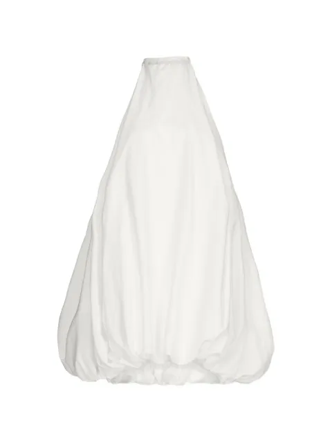 Alaïa vestido corto plisado con dobladillo abombado