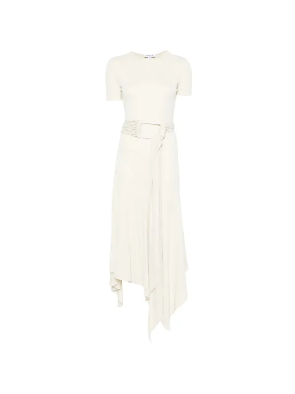 Alaïa Belted Jersey Dress | Neutrals