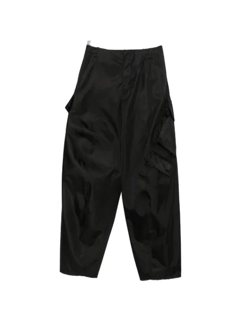 Alaïa pantalones cargo de tafetán