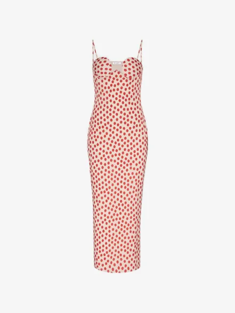 Alaïa robe mi-longue à pois