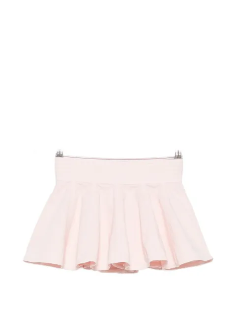 Alaïa peplum-belt mini skirt