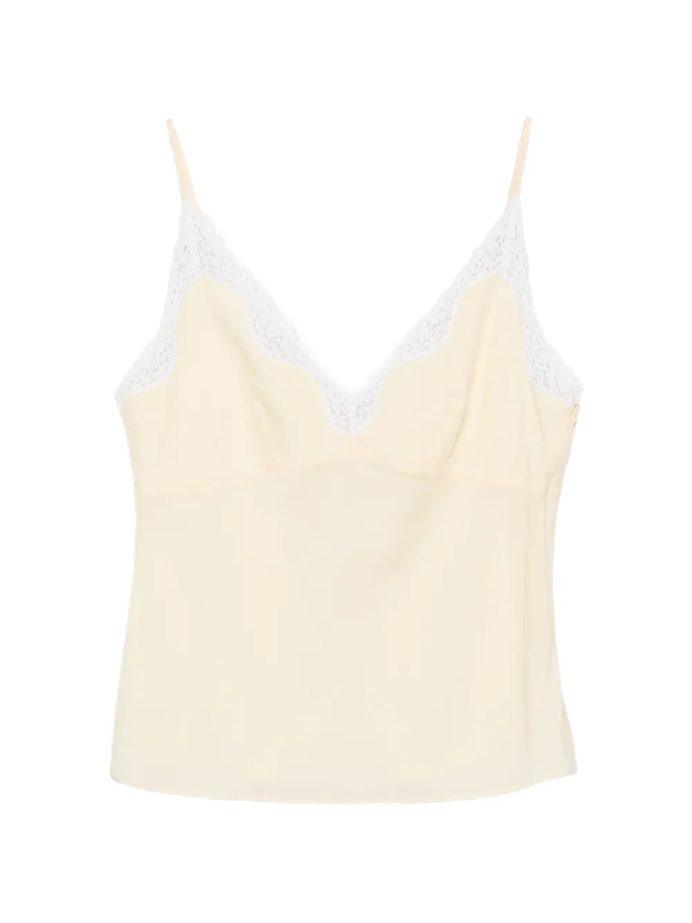 Posse Tabitha lace-trim top - Giallo