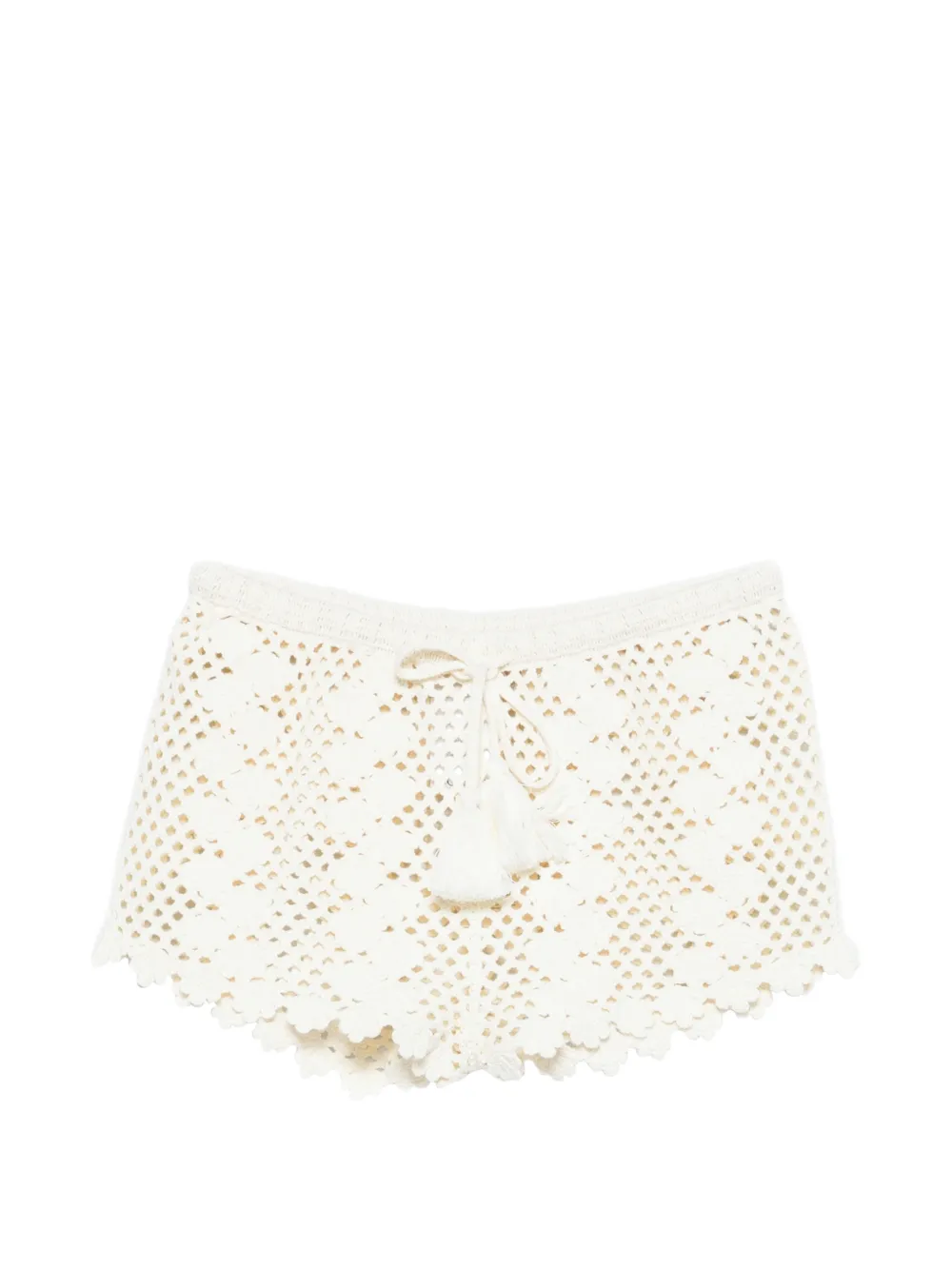 Posse Saskia crochet-knit shorts - Neutrals