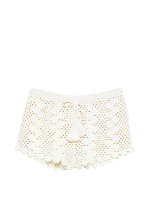 Posse Saskia crochet-knit shorts