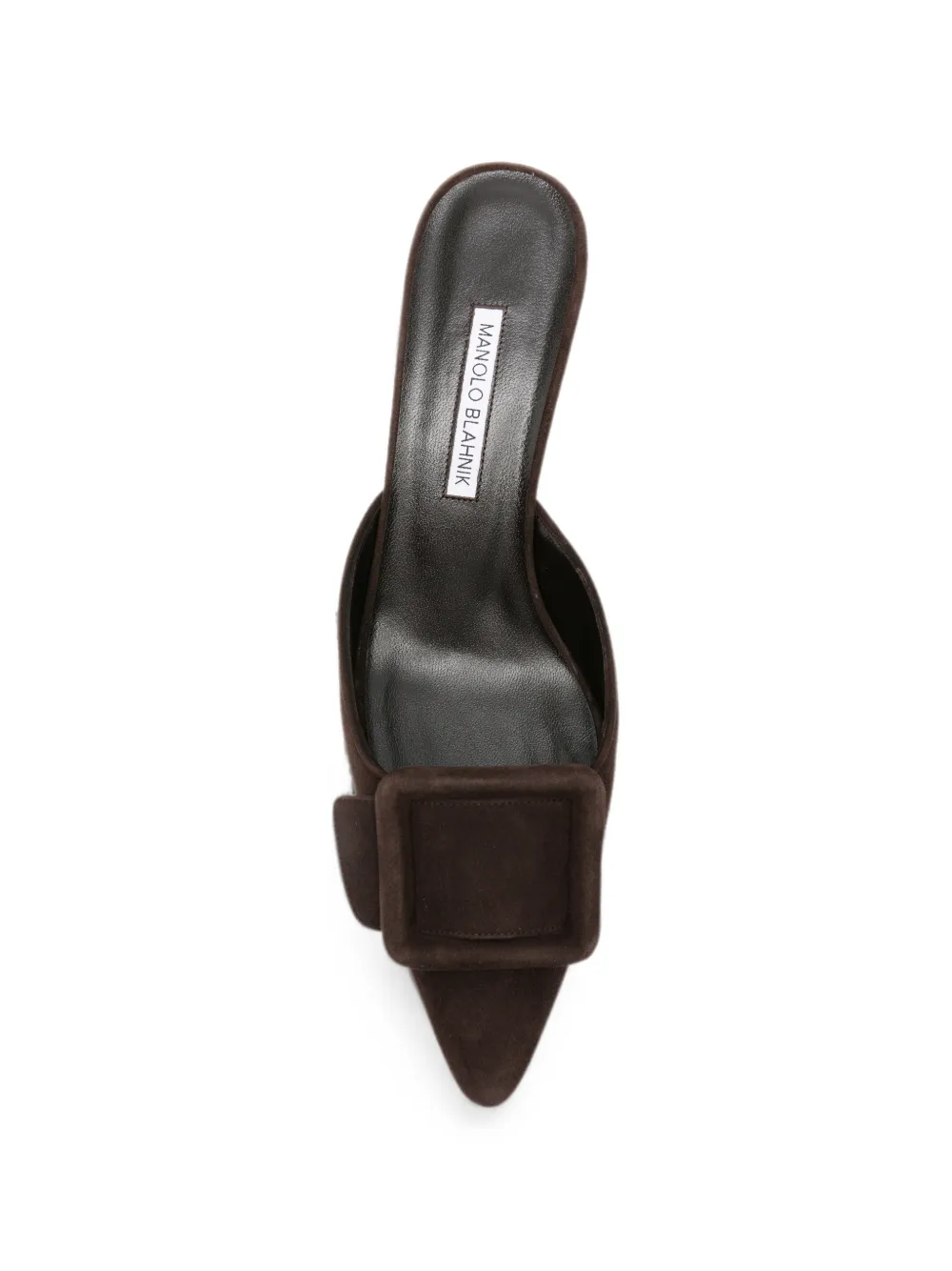Manolo Blahnik Maysale buckle-detail mules Bruin