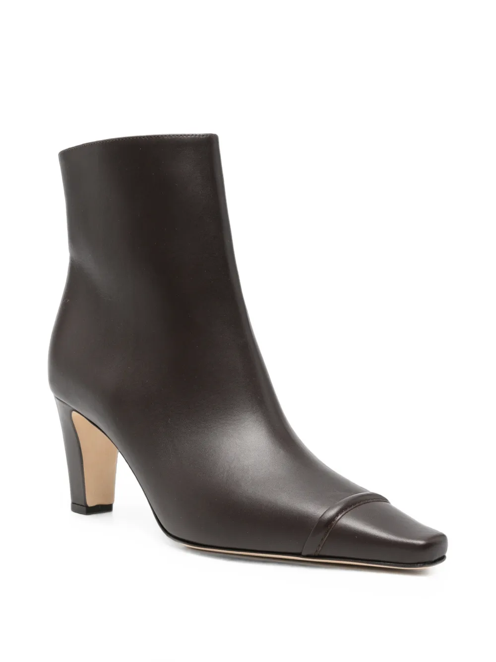Manolo Blahnik Vivecal Visconti leather ankle boots Bruin