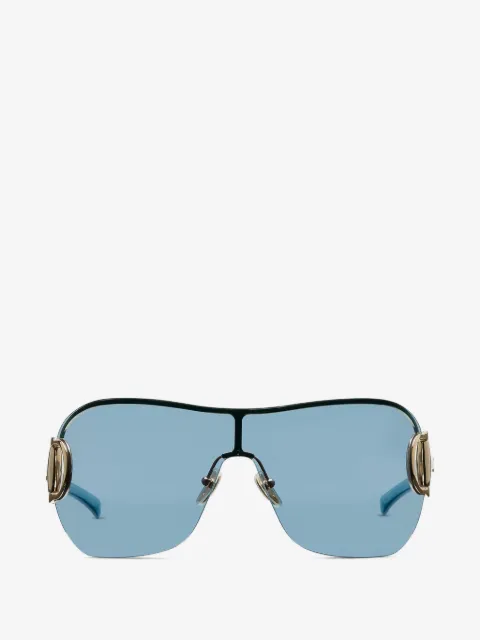 Gucci نظارة شمس بتصميم قناع وبدون إطار