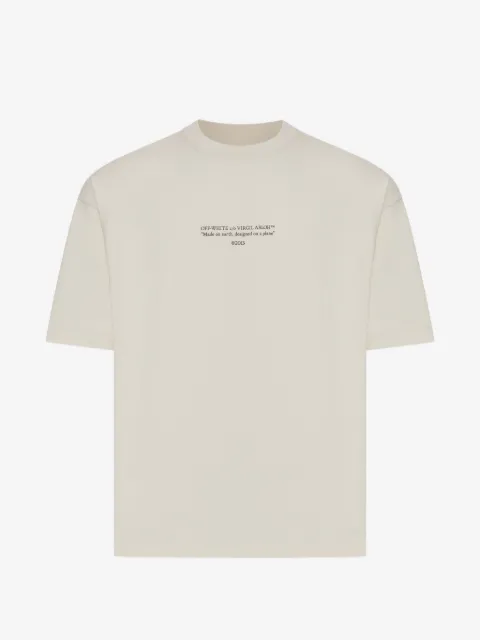 Off-White playera con eslogan estampado