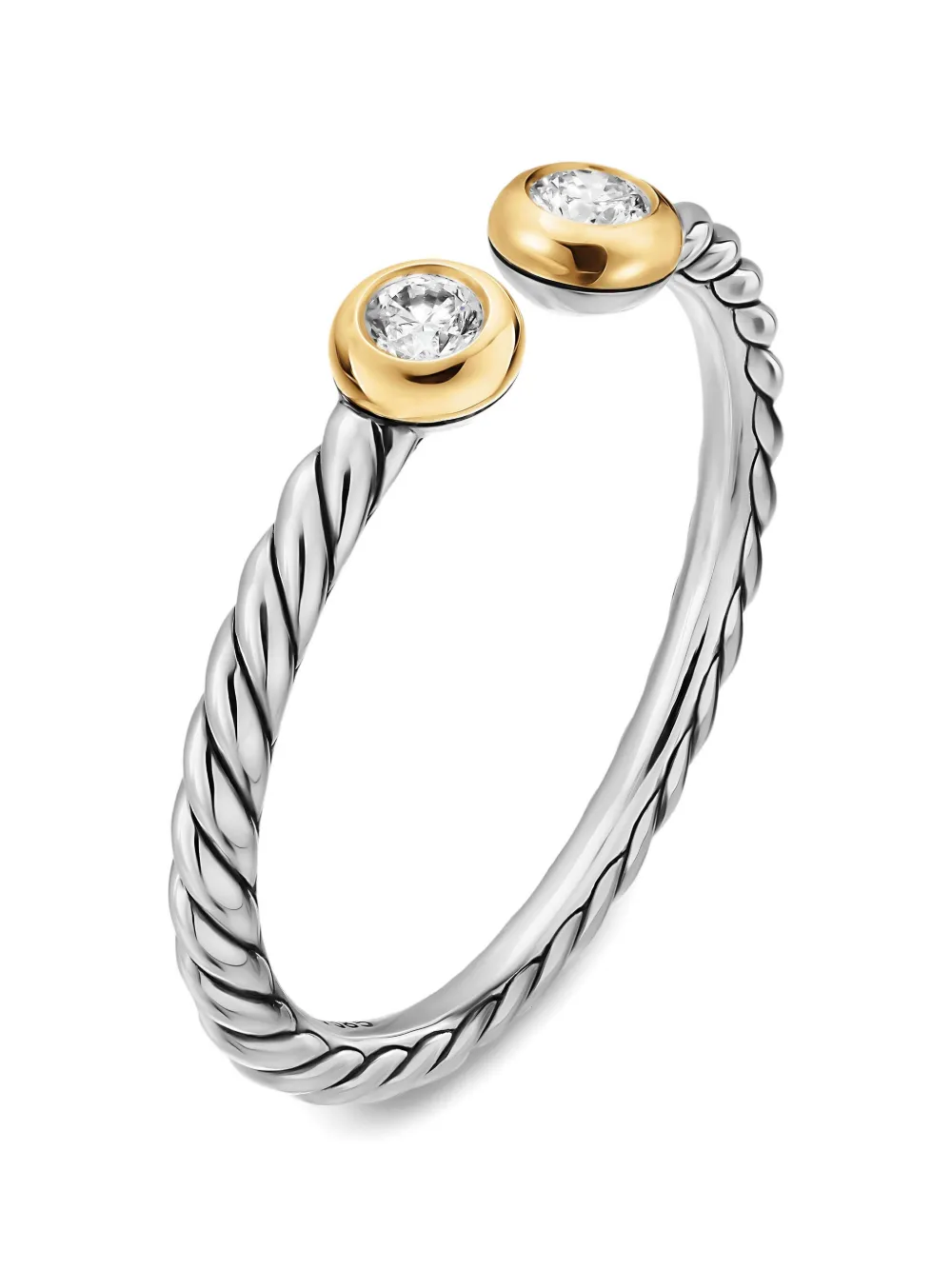  David Yurman Cable Open Round Ring - Silver 