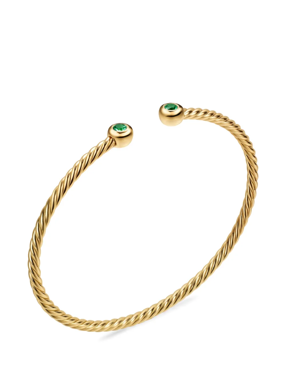  David Yurman Micro Cablespira® Flex Round Bracelet - Gold 