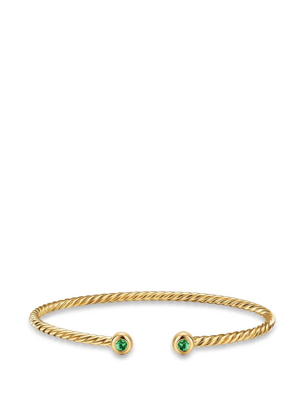  David Yurman Micro Cablespira® Flex Round Bracelet - Gold 