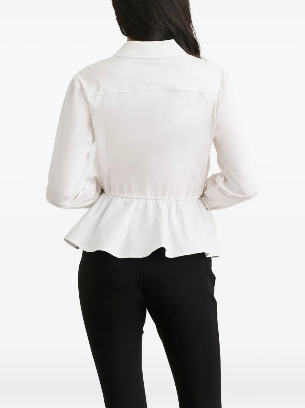  Toccin Ingrid Button-down Cotton Shirt - White 