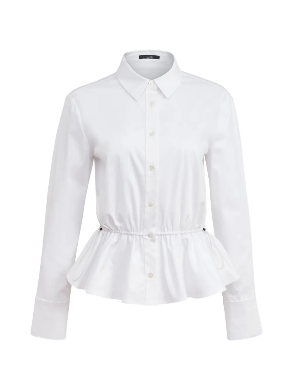 Toccin Ingrid button-down cotton shirt - White