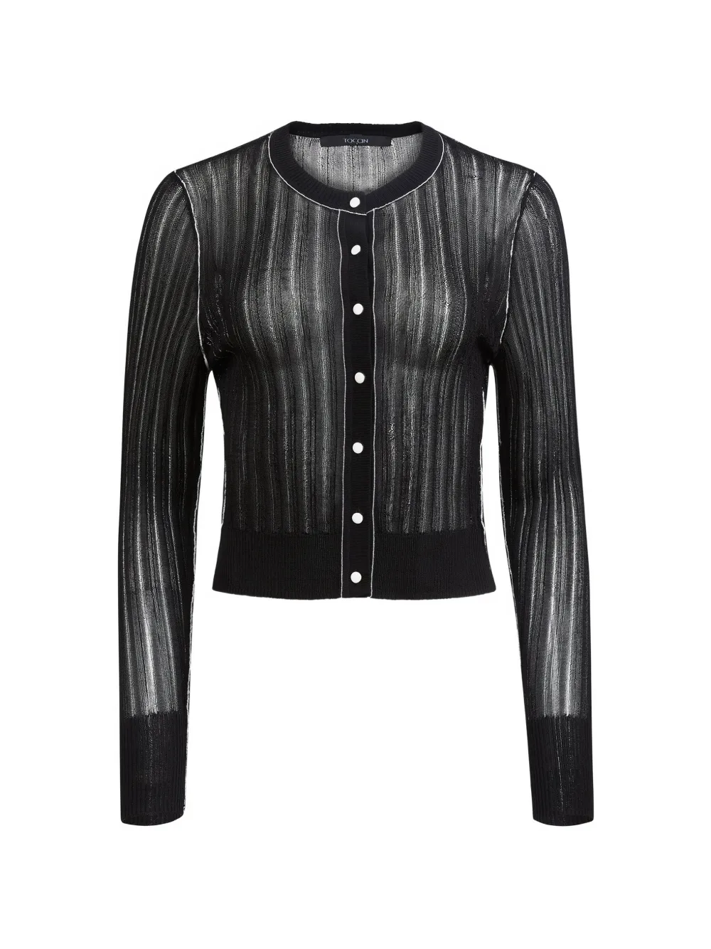 Toccin Crosby cropped cardigan - Nero