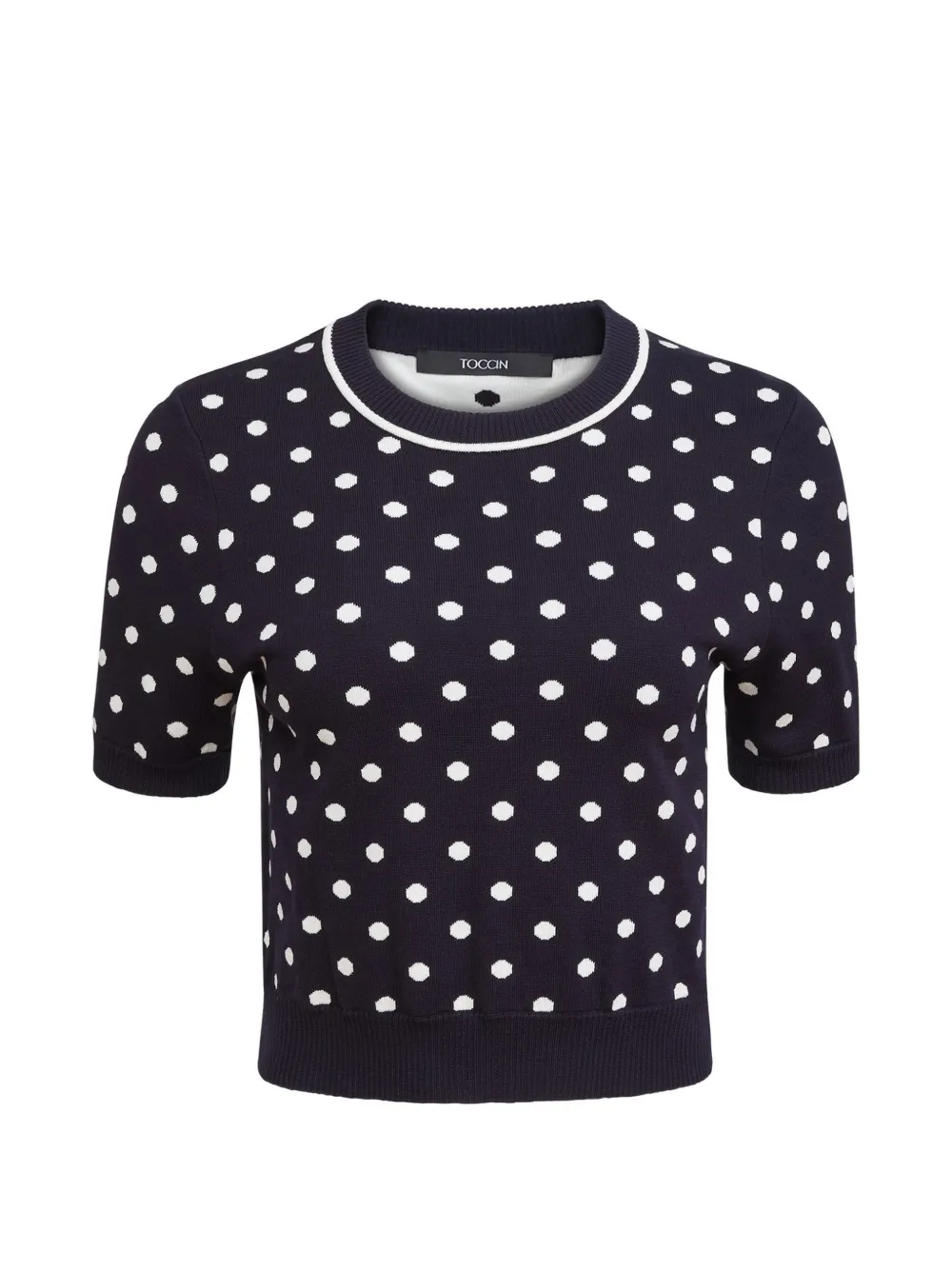 Toccin Birdie short-sleeve sweater - Blu