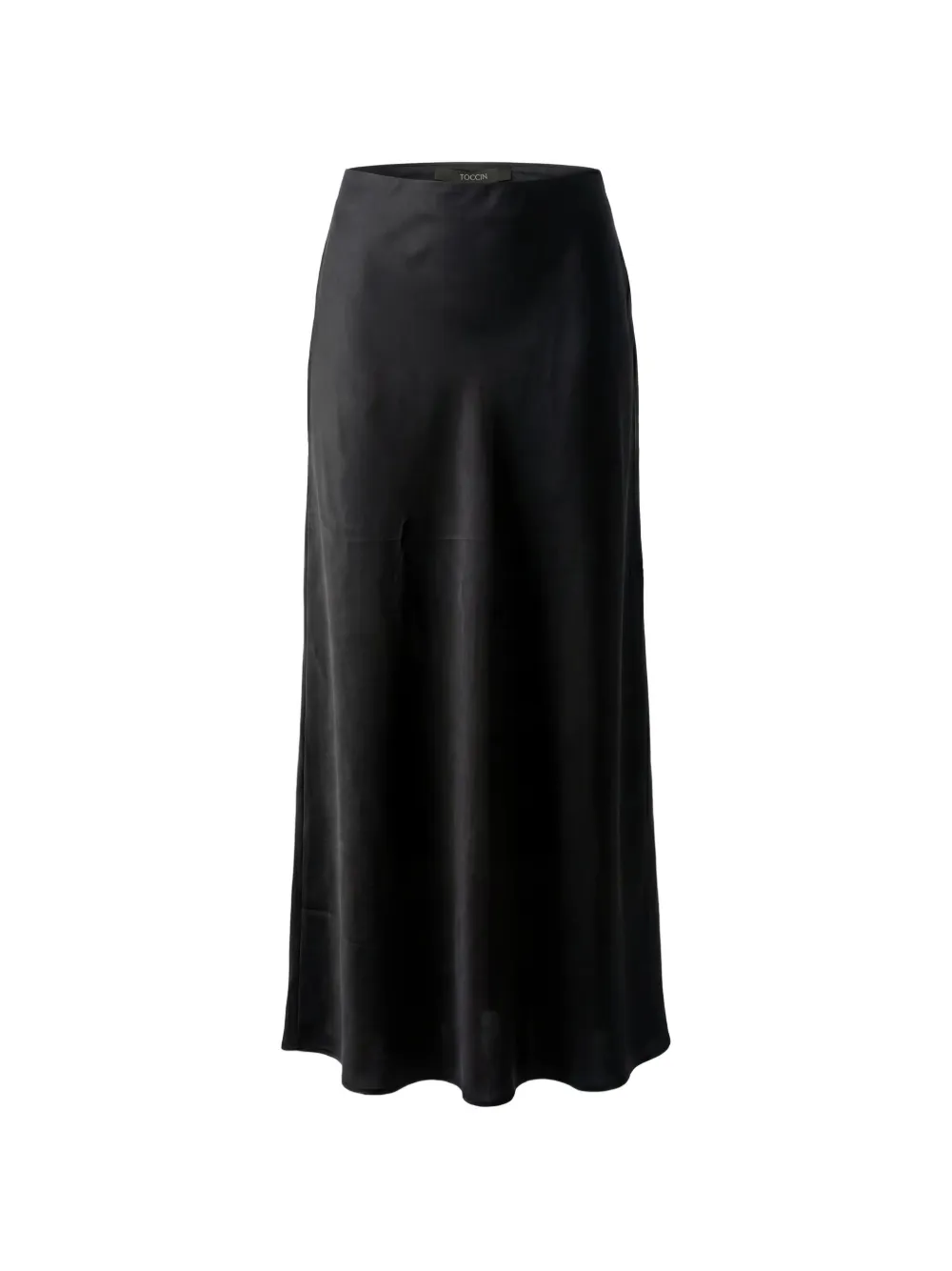 Toccin Heidi bias slip long skirt - Nero