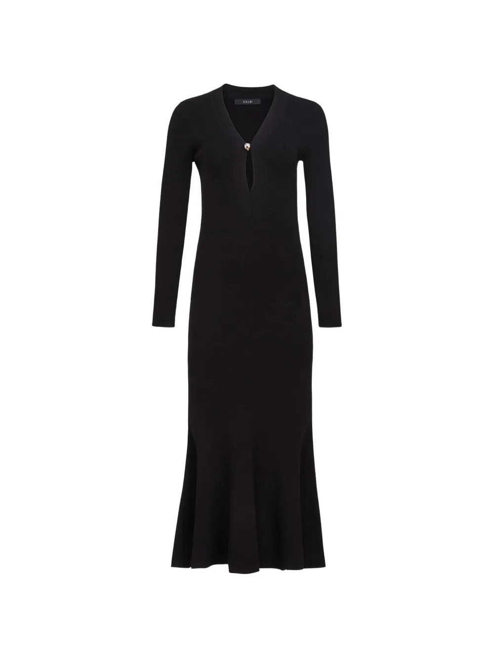 Toccin Zora long-sleeved midi dress - Nero