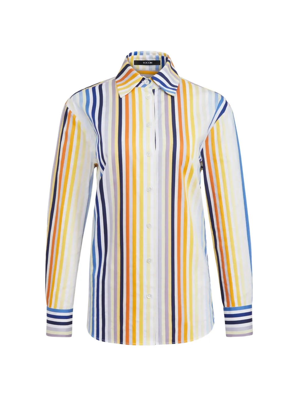 Toccin Brennan striped boyfriend cotton shirt - White