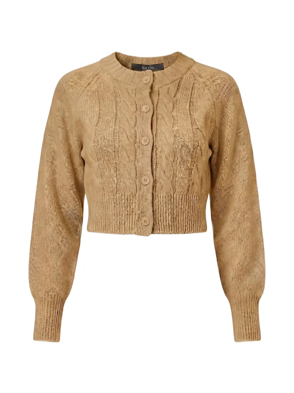 Toccin Rita cable-knit cardigan - Marrone