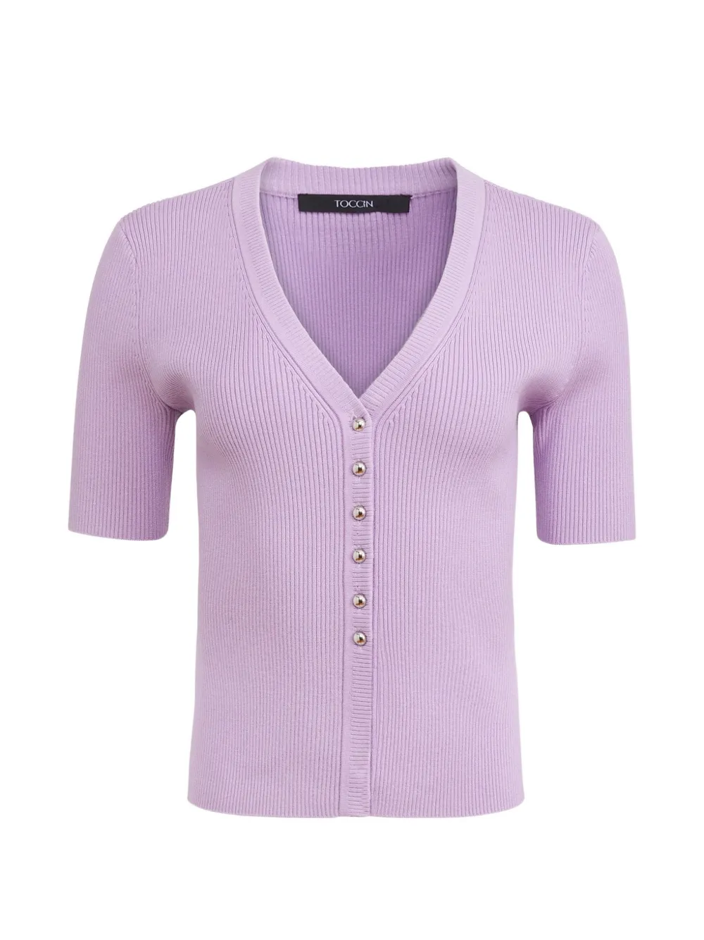 Toccin Charity buttoned-front top - Viola