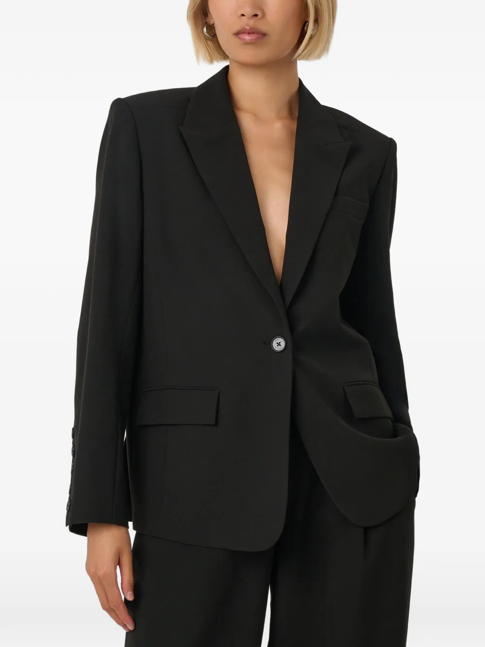  Toccin Willa Boyfriend Blazer - Black 