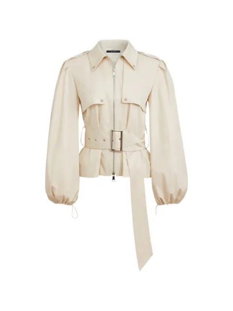 Toccin 벨트 지퍼 프런트 재킷