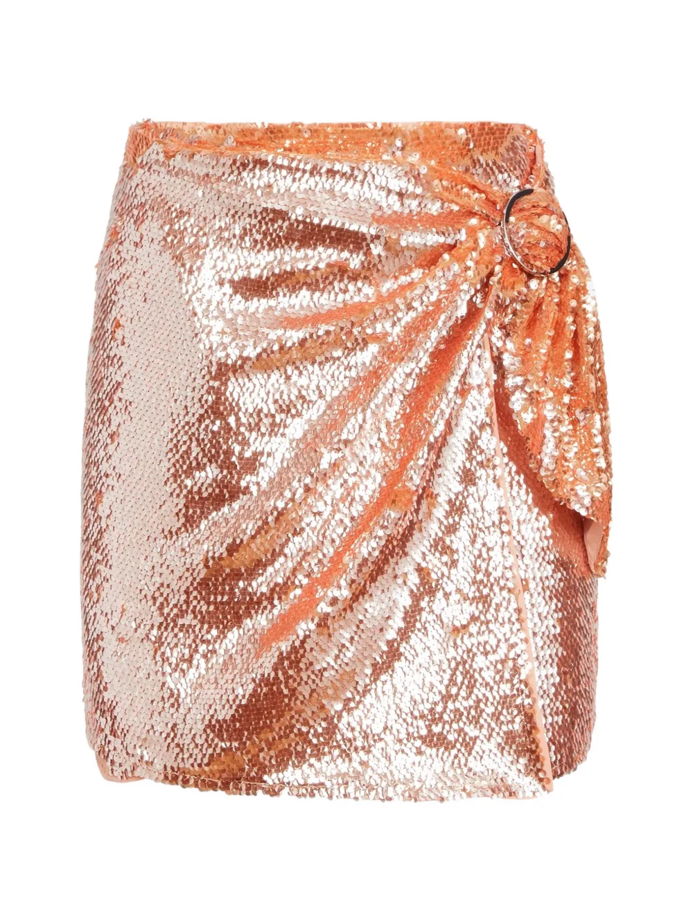 Toccin Dawson sequin ring mini skirt - Arancione