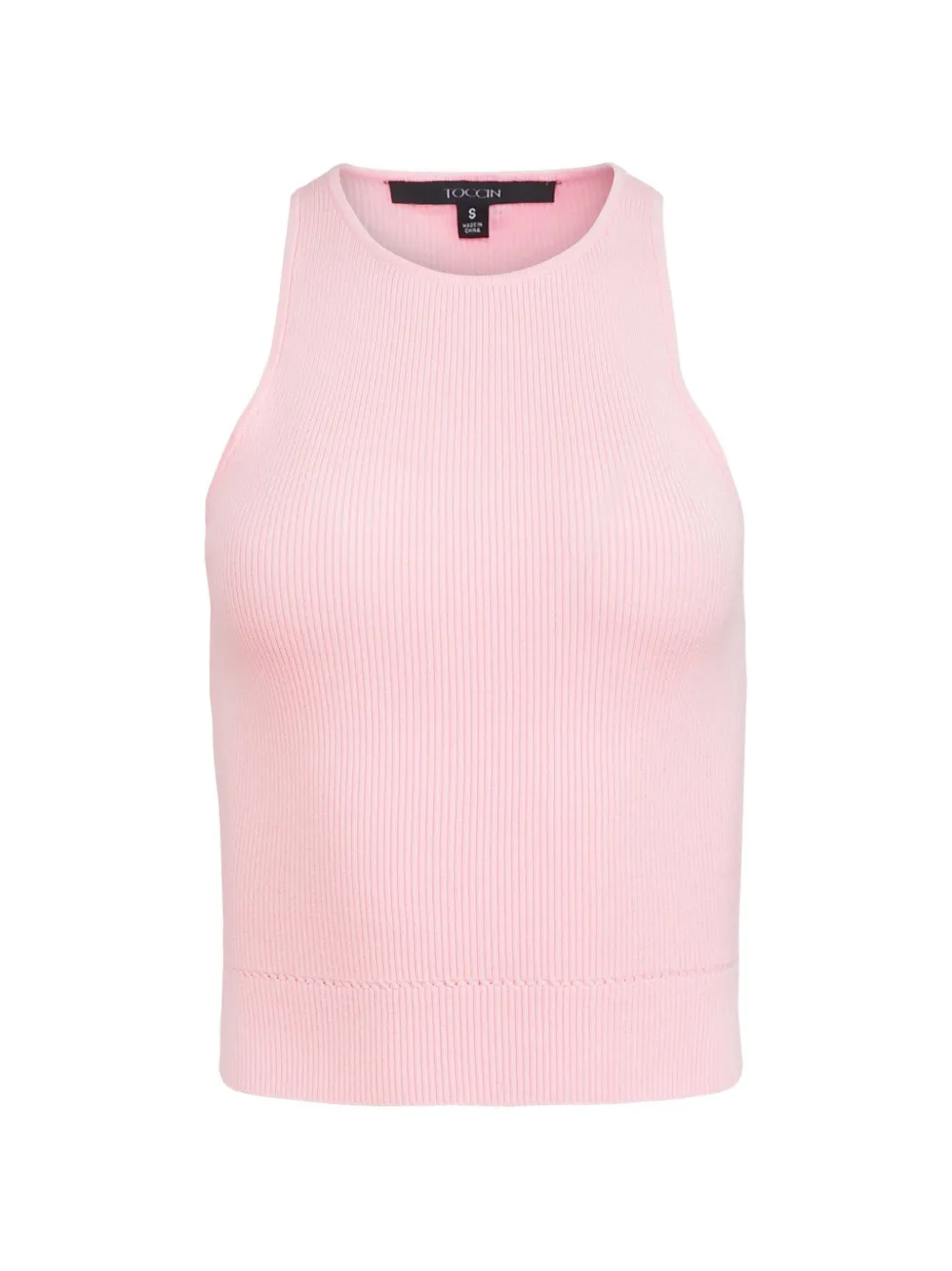 Toccin Avery racer ribbed tank top - Rosa