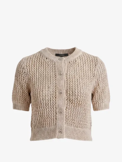 Toccin Janice short-sleeve button cardigan