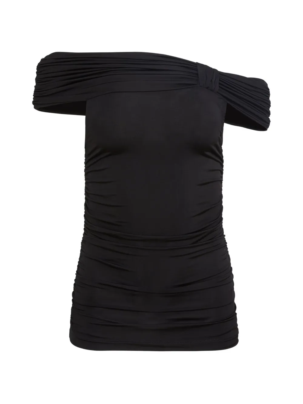 Toccin Teagan off-the-shoulder ruched top - Nero