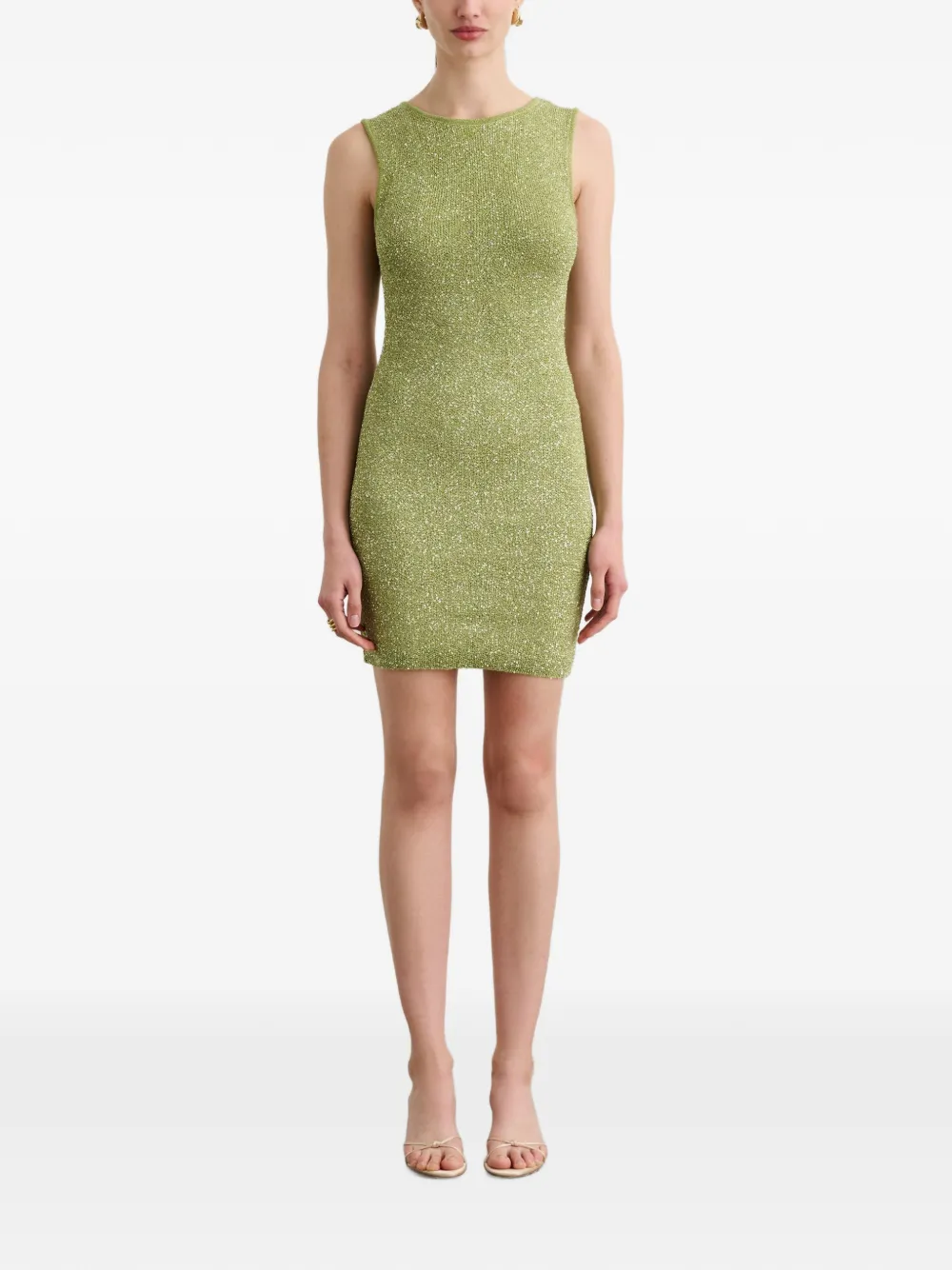  Toccin Alaina Low-back Mini Dress - Green 
