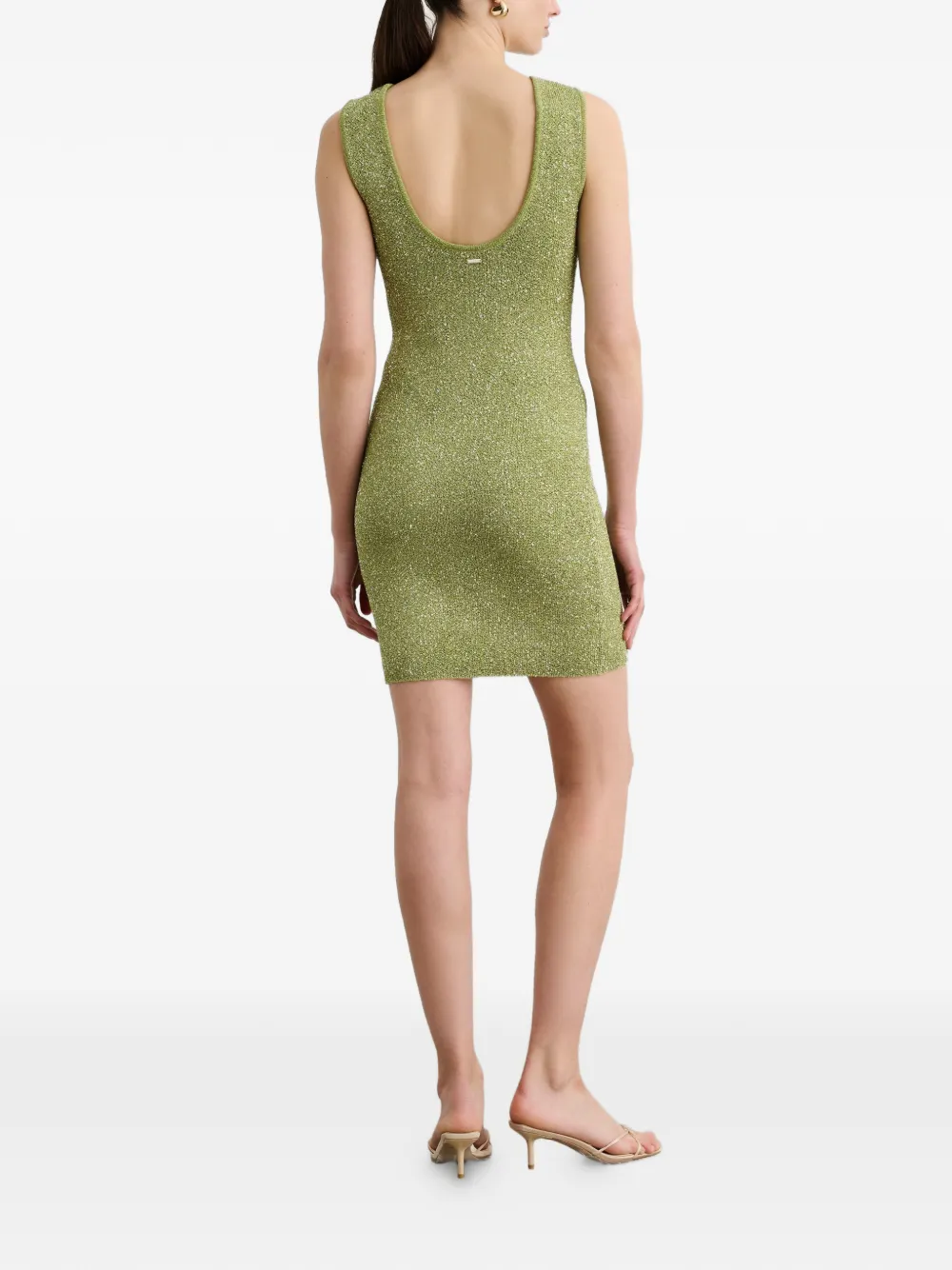  Toccin Alaina Low-back Mini Dress - Green 