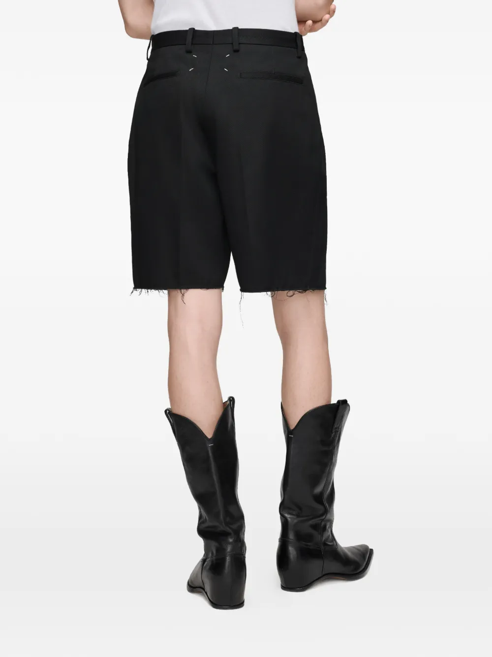Maison Margiela Katoenen shorts Zwart