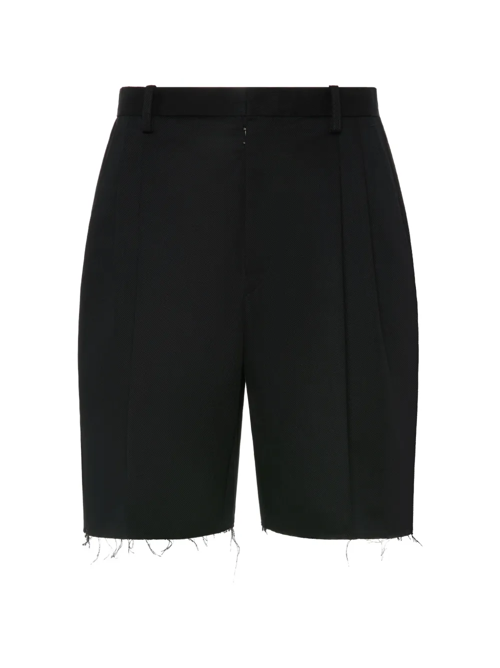 Maison Margiela frayed-hem tailored shorts - Black